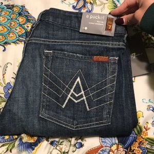 “A” Pocket 7 for all mankind flare Jeans